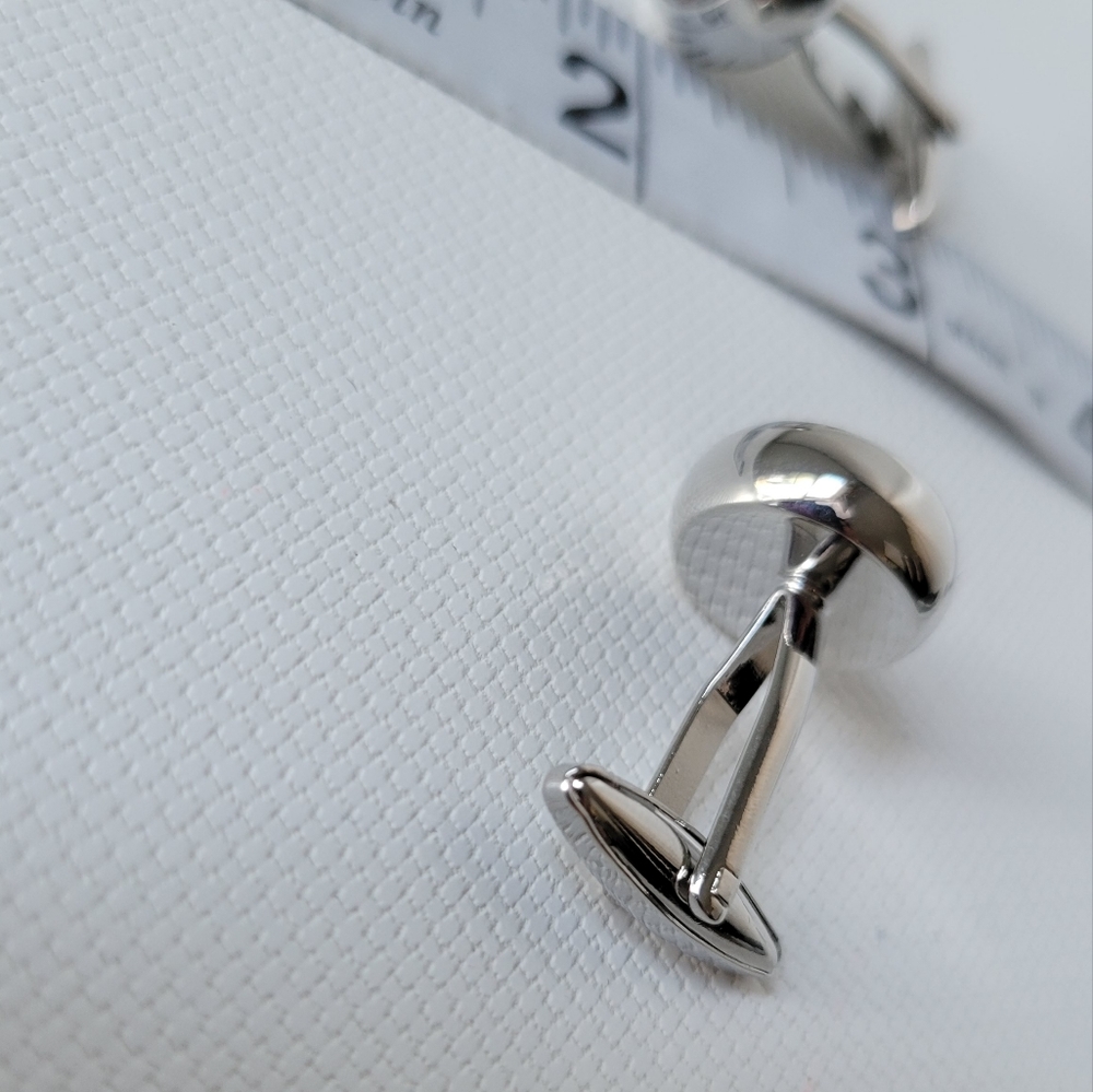 Real Working Compass French Shirt Cuff Links - Picture 7 of 8